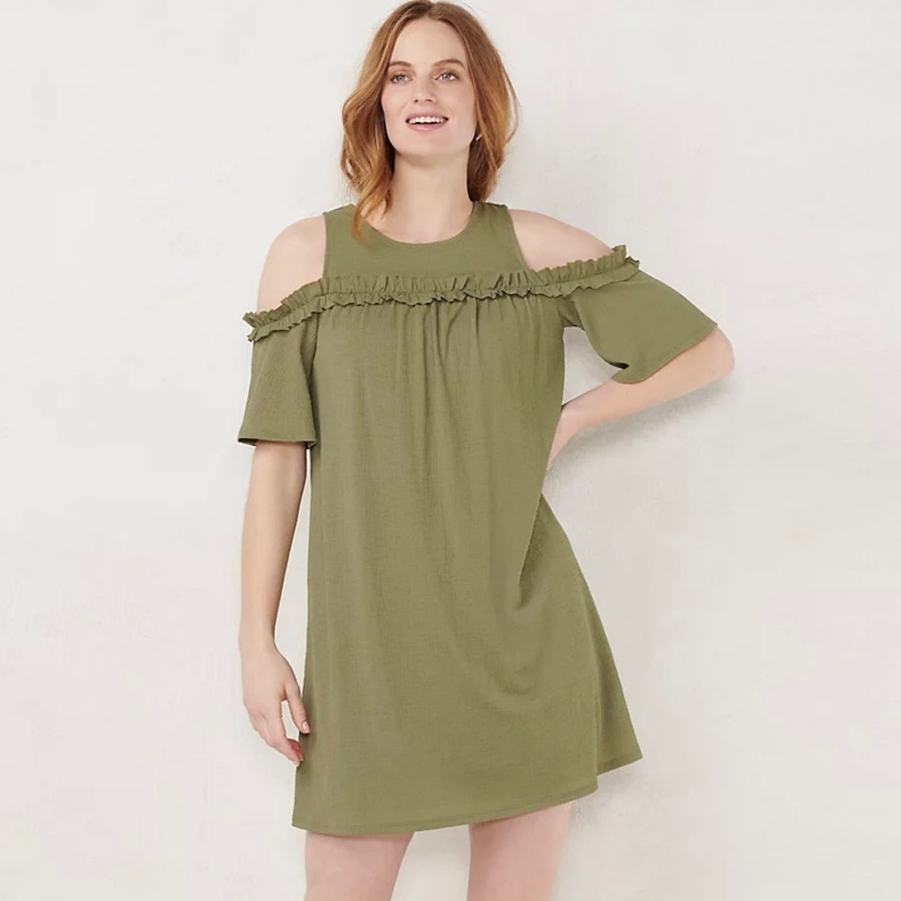 Lauren Conrad Women’s Cold Shoulder Dress Size M